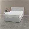 Italian Bed Linen Topper Memory Foam SILVER letto Piazza e Mezza Francese 140x190 cm, altezza 5 cm, Made in Italy, Rivestimento Sfoderabile e Lavabile, Coprimaterasso con Elastici per fissaggio al materasso