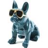 KASANOVA BULLDOG CON OCCHIALI CM12.5X21X21.5 TEAL