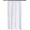 N&Y HOME - Tenda da doccia o rivestimento in tessuto, 101,6 x 183 cm, per box doccia e spa, qualità alberghiera, lavabile, idrorepellente, con occhielli, bianco