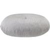 Traumnacht Cozy cuscino pavimento cord, Grigio Pietra, Ø60 cm, altezza 18-19 cm, imbottitura 1180 g, Qualità tedesca