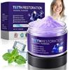 gelpretty 50g Polvere Sbiancante Denti Professionale, Polvere Dentale Viola, Rimuove Macchie Da Caffè E Tè, Efficace Sbiancamento Dei Denti, Per L'Alito Fresco E La Pulizia Quotidiana, Sapore Menta