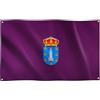 Runesol Bandiera A Coruña, 91x152cm, 3ft x 5ft, 4 Occhielli, 1 Occhiello in Ogni Angolo, Bandiera Regionale Spagnola, La Coruna, Regione della Galizia, Interno, Esterno, Festone, Colori Vividi