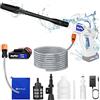7Sevenjokers Idropulitrice a batteria, idropulitrice, 45 bar, con ugello 6 in 1, idropulitrice portatile ad alta pressione con batteria da 3000 mAh e caricatore rapido per auto e giardino