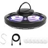 AMFUN 1 Pezzi Trappole Antipulci per La Casa, Lampade Antipulci per la Casa, Trappole Luminose per Pulci, Cattura Pulci, con 6 Adesivi di Cattura, Ricaricabile Tramite USB *1, Gancio *1