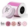 Phomemo Etichette Rotonde - Etichette Termiche Sfumate Rosa a 5 Colori, Adesivi Circolari Autoadesivi da 2 Pollici per Stampanti Etichette M110/M100/M220/M250, Carta Termica per Regalo, Candela, Logo