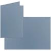 FarbenFroh by GUSTAV NEUSER 50 Biglietti pieghevoli B6 - grigio blu - biglietti doppi vuoti - 12 x 17 cm - molto dimensionalmente stabili - adatti per stampanti - serie: FarbenFroh