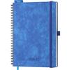 IN-LUXPRO Agenda 2026-2027 Verticale con Legatura a Spirale Settimanale | 18 mesi (Luglio 2026-Dicembre 2027), A5 21,9×16,2cm, linguette mensili e layout di pianificazione settimanale chiaro, Blu
