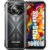 DOOGEE S118 Plus 4G Rugged Smartphone, 10800mAh Batteria, Helio G100 32GB + 512GB, 6.58'' FHD+, 50MP + (12MP Visione Notturna)+ 32MP Smartphones, Android 14 Cellulare Impermeabile, NFC Nero