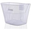 IPEA Cestino Bicicletta Anteriore in Maglia Metallica Bianco - 31 x 24 cm - DESIGN MINIMAL - Cestino Bici Classica e Mountain Bike - Cesto Portapacchi - Leggero, Robusto, Antiruggine - Portaoggetti
