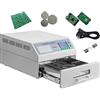 Generic Saldatrice automatica a riflusso, 1500 W, riscaldatore a infrarossi BGA IC con circolazione dell'aria calda per saldatura PCB SMT, professionale, 300 x 320 mm