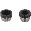 EfforPrac Set di 2 mandrini in acciaio al carbonio, adattatori da 6 mm, 6,35 mm, 8 mm, per router elettrico, taglio, macchina per incisione, punte per fresatura, ad alta durezza, rettifica precisa, accessori