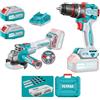 Charging Racer TOTAL Set Avvitatore + Smerigliatrice Angolare 115 mm, 20V, 4706400002