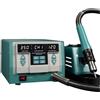 Generic Stazione di saldatore, display digitale intelligente da 1500 W, volume d'aria regolabile 1-120 livelli, aria massima 128 l/min, controllo preciso della temperatura 100-500 °C per riparazione