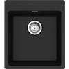 Franke Maris Centro MRG 610-39 FTL - 114.0740.069 Lavello da Incasso Fragranite Monovasca 44 x 50 cm con Banco rubinetteria finitura Black matt