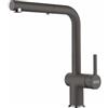 Franke Active L Doccia 115.0721.464 Miscelatore da Incasso Monocomando Cucina Canna girevole e Doccetta estraibile doppio getto Grigio ardesia finiture cromo