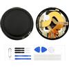 Generic Schermo LCD per Garmin Vivoactive 3 LCD Display Digitizer Vetro Touch Schermo Ricambio Assembly (Nero)