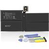 ANTIEE G3HTA038H Laptop Batteria di Ricambio per Microsoft Surface Pro 5 1796 Book Series Tablet DYNM02 2(1ICP4/52/108+1ICP4/45/114)-2 44.1WH 7.57V 5825mAh