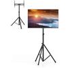 SOARS Supporto TV Per Televisore da 21-47 Pollici, Porta TV Pivotante a 360° Regolabile in Altezza a 5 Livelli, Carico 35 KG, con Scaffale, per TV a Piatto/Curvo, per Casa, Scrivania, Festa