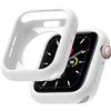 Newlibery Custodia morbida e flessibile da 46 mm per Apple Watch Series 10/11, in TPU sottile e leggera, lucida, antiurto, per donne e uomini, colore bianco
