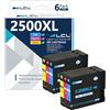LCL PGI-2500 PGI-2500XL Compatibile Cartucce d'inchiostro PGI-2500XLBK | PGI-2500XLC PGI-2500XLM PGI-2500XLY (2C2M2Y) per CANON MAXIFY IB4000 iB4050 iB4100 iB4150 iB4155 MB5050 MB5100 MB5150