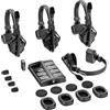 HollyView Hollyland Solidcom C1 Set Intercom Wireless Full-Duplex 350m Portata per 4 Persone Comunicazione Team Produzione Cuffie Professionali Single-Ear con 1 Cuffia Master e 3 Cuffie a Distanza (4S)