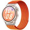 GIOPUEY Cinturini Compatibile con Xiaomi Watch 5/2/S5/S4/S3/S1 Active, Cinturino in Morbido Nylon Intrecciato [Unisex] [Traspirante] - Orange