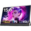Dopesplay 2025 - Nuovo 15,6 Pollici Monitor Portatile FHD 1080P per Giochi, Doppi Altoparlanti, Compatibile con Laptop, PC, Mac, PS4/PS5, Xbox e Nintendo Switch
