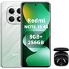 XIAOMI REDMI Note 15 4G Smartphone 8+256GB, Schermo AMOLED FHD+ 6,77, MediaTek Helio G100-Ultra, fotocamera da 108MP, batteria da 6000mAh, verde, incluso Smart Earphone