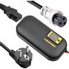 TANGSPOWER Caricabatterie Alimentatore di rete da 58,8V 10A caricabatterie intelligente regolabile per 14serie 14S 48V 50V 51,8V 52V agli ioni di litio (GX 16 Connecteur inline 3-Prong)