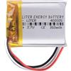 Liter energy battery Batteria 3 cavi 402025 LiPo 3.7V 150mAh 0.555Wh 1S 5C Liter Energy Battery Ricaricabile con PCM termistore NTC Smartwatch Elettronica - Non adatto per Radiocomando 27x20x4mm (3P|150mAh|402025)