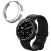 kwmobile Set da 2 Protezione Bordo Orologio Compatibile con Google Pixel Watch 4 41mm Smartwatch - Rivestimento Glitterato nero/argento
