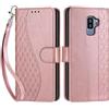 SIENIANLINE Cover per Samsung Galaxy S9 Plus PU Pelle Custodia Flip Cubo - Oro Rosa
