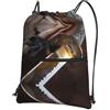 WHJSSF Zaino con cerniera e coulisse con stampa di spada samurai giapponese, leggero, impermeabile, con tasca frontale e organizer interno, perfetto per viaggi, yoga ed escursioni