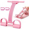 CHAOJING Elastico Fitness con Pedali, Banda Regolabile 8 Tubi per Allenamento