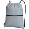 HJFCZH Zaino leggero con stampa grigio beige con coulisse e cerniera, per sport, palestra, impermeabile, da viaggio, per uomini, donne, adolescenti