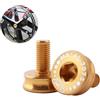 Luxshiny Vite Colore Oro e Anti-Fango per Pedivella in Lega di Alluminio 7075 Bici Adatta per Biciclette da Strada e Pieghevoli