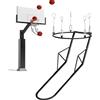zwxqe Basket Ball Return System, Metal Hoop Trainer Accessory, 24 pollici Basketball Catcher with Adjustable Frame, Indoor Door, Corto, Backyard, School, Gym Training for Teens, Easy Setup