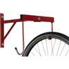Andrys Porta Biciclette a Parete 2 Posti Smontabile (Rosso) | Rastrelliera Bici a Muro con Staffa di Fissaggio, Acciaio Verniciato