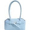 Generic Borsa a tracolla da donna in pelle PU di grande capacità, elegante, con chiusura a cerniera, per lavoro quotidiano e pendolarismo, bianco, 480.00x260.00x220.00mm/18.9x10.24x8.66inch, Classico