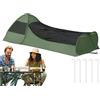 zwxqe Tenda a baldacchino pieghevole pop up con doppia cerniera, borsa portatile per dormire in rete, grande spazio sottile mesh, campeggio bed for Bedroom, viaggio e viaggi all'aperto