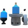 JUMPLAWN Adattatore Pompa SUP in Gomma e Rame per Valvola Aria, Compatibile Compressore e Pompa Bicicletta, Accessorio per Gonfiaggio Paddle Board Blu