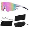 GWAWG Sports Glasses - Set di occhiali da ciclismo per uomo e donna, protezione UV400, protezione da strada, polarizzati, per ciclismo, corsa, baseball, golf, sci, montagna, pesca
