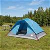 Yunovire Tenda istantanea blu in poliestere e acciaio, 305 x 215 x 140 cm, tenda da campeggio pieghevole con apertura per l'aria, leggera 4,8 kg, per famiglia, trekking, spiaggia, all'aperto e