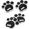 Luxshiny 4pezzi Pad Antiscivolo Snowboard in Silicone Design 3D a Tre Strati, Adesivi Antiscivolo per Sport All'aperto e Sci, Aumentano la Trazione e Adesione Forte