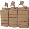 Generic Pouch Utility Tripla Molle Laser-Cut for Accessori Lunghi | Pannello MOLLE Laser Frontale Aggiunge Spazio Di Fissaggio for Accessori Lunghi Outdoor
