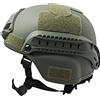 Joygoodta Casco veloce, caschi Bump Airsoft Paintball regolabili con guide laterali e supporto NVG per caccia, 56 cm-60 cm, verde