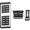 Generic per Golf 7 MK7 per Polo E-up Fox Up T-Cross Copripedale acceleratore o Freno in Acciaio Inossidabile per Auto 2014-2019 Copripedale per Auto 4 Pezzi A 3 Pezzi B