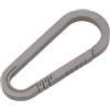 Gdfnmogo Moschettone in lega leggera per arrampicata all'aperto, gancio a scatto spesso 5 mm con alta elasticità, fibbia portachiavi antiruggine per zaini e attrezzi da campeggio (grigio grande)
