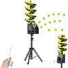Generic Macchina per palline da tennis con telecomando, lanciatore automatico a 33 palline, velocità e altezza regolabili per allenamento da soli o allenatori, perfetta per l'allenamento