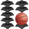NUOBESTY 10 Pezzi Supporto Calcio Palloni Stabile Esporre e Conservare Palloni da per Sportivi Plastico Nero, Base in Basket, per Decorazione in Ufficio
